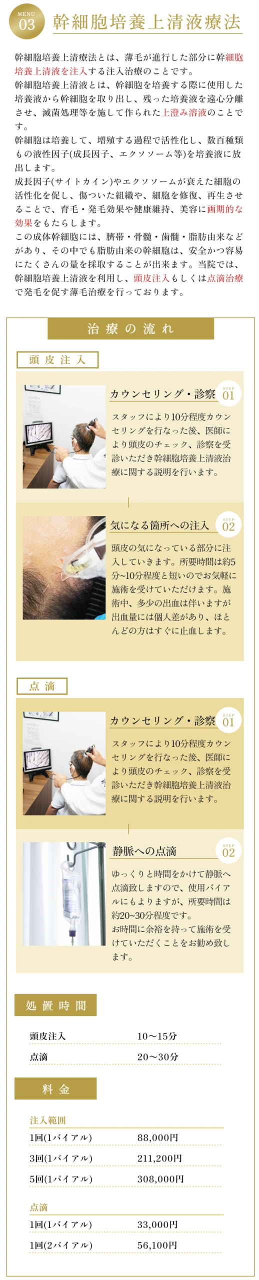 幹細胞培養上清液療法