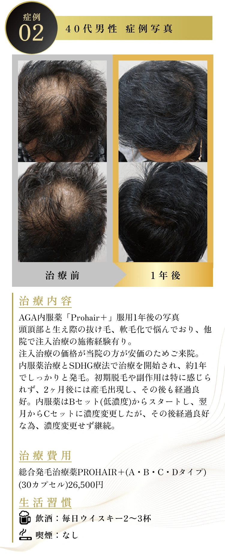 40代男性 症例写真